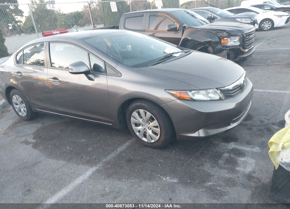 2012 HONDA CIVIC LX VIN: 19XFB2F5XCE362240