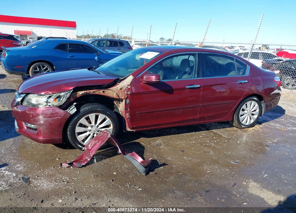 2013 HONDA ACCORD EX-L V-6 VIN: 1HGCR3F85DA038472
