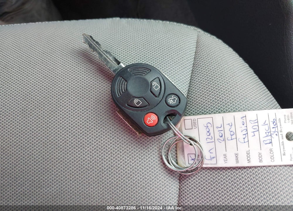 2012 FORD FUSION SE VIN: 3FAHP0HA2CR113406