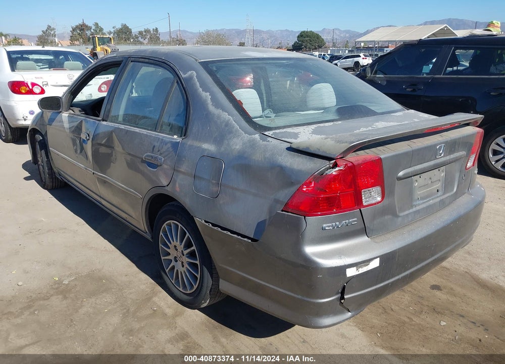 2005 HONDA CIVIC EX VIN: 2HGES26705H617631