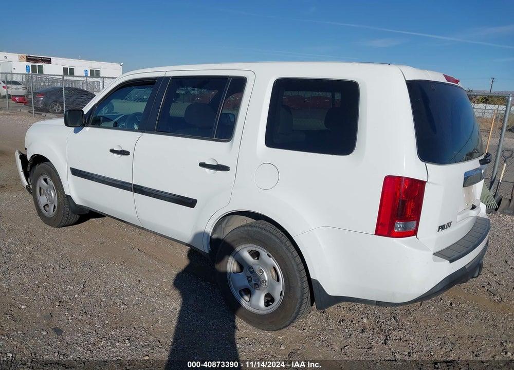 2013 HONDA PILOT LX VIN: 5FNYF4H26DB060855