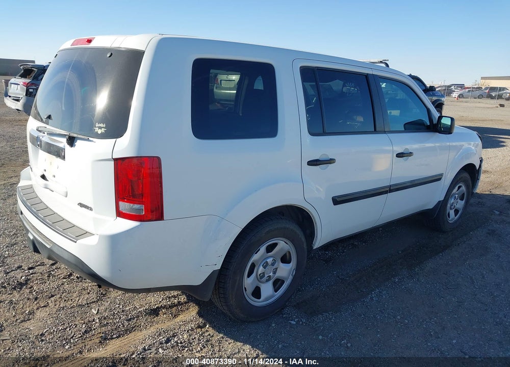 2013 HONDA PILOT LX VIN: 5FNYF4H26DB060855