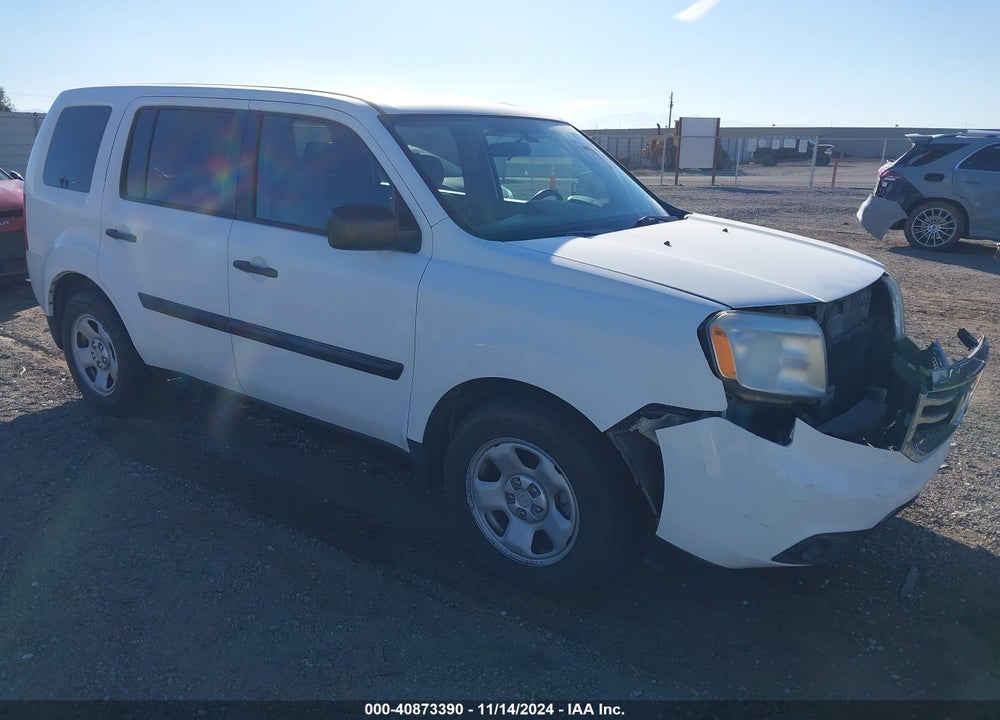 2013 HONDA PILOT LX VIN: 5FNYF4H26DB060855