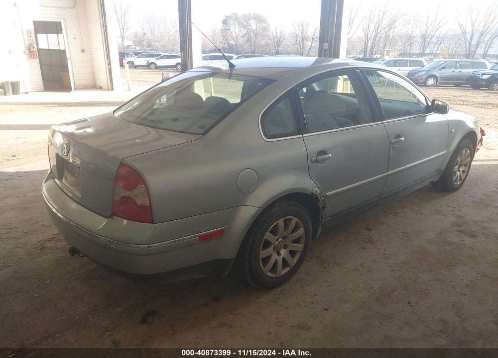 2003 VOLKSWAGEN PASSAT GLS VIN: WVWPD63B13P186548