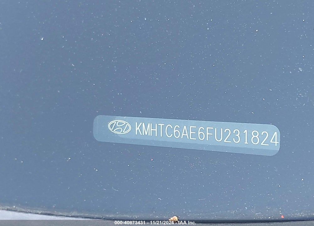 2015 HYUNDAI VELOSTER TURBO VIN: KMHTC6AE6FU231824