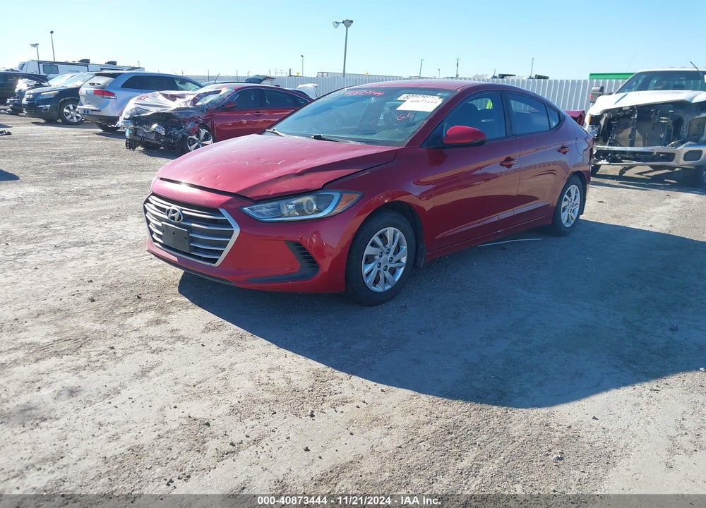 2017 HYUNDAI ELANTRA VIN: KMHD74LF9HU395820