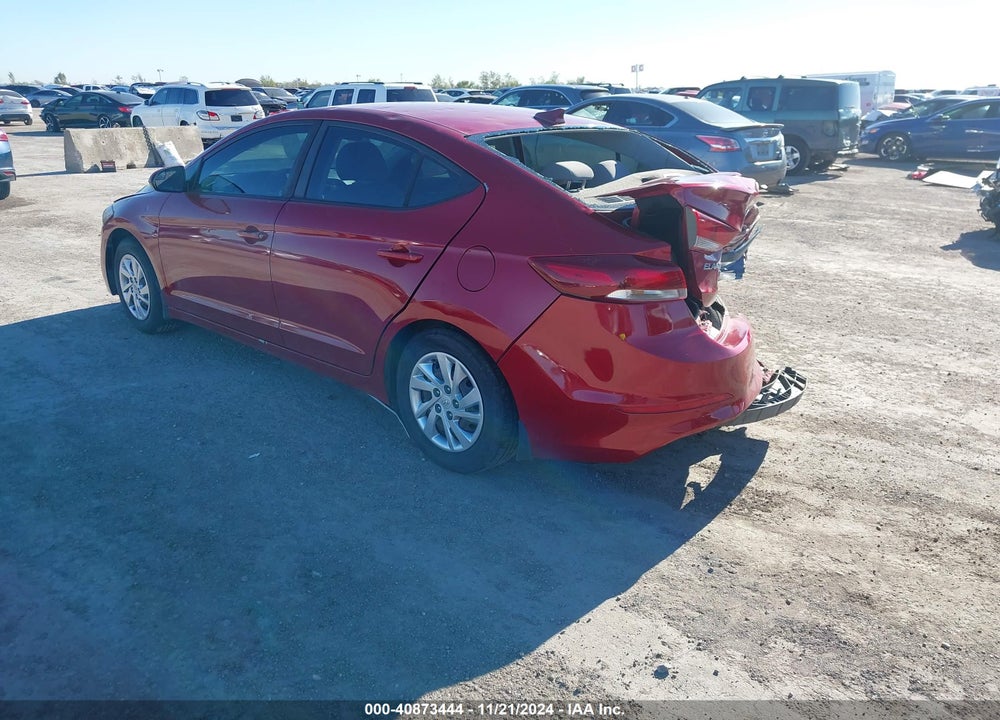 2017 HYUNDAI ELANTRA VIN: KMHD74LF9HU395820