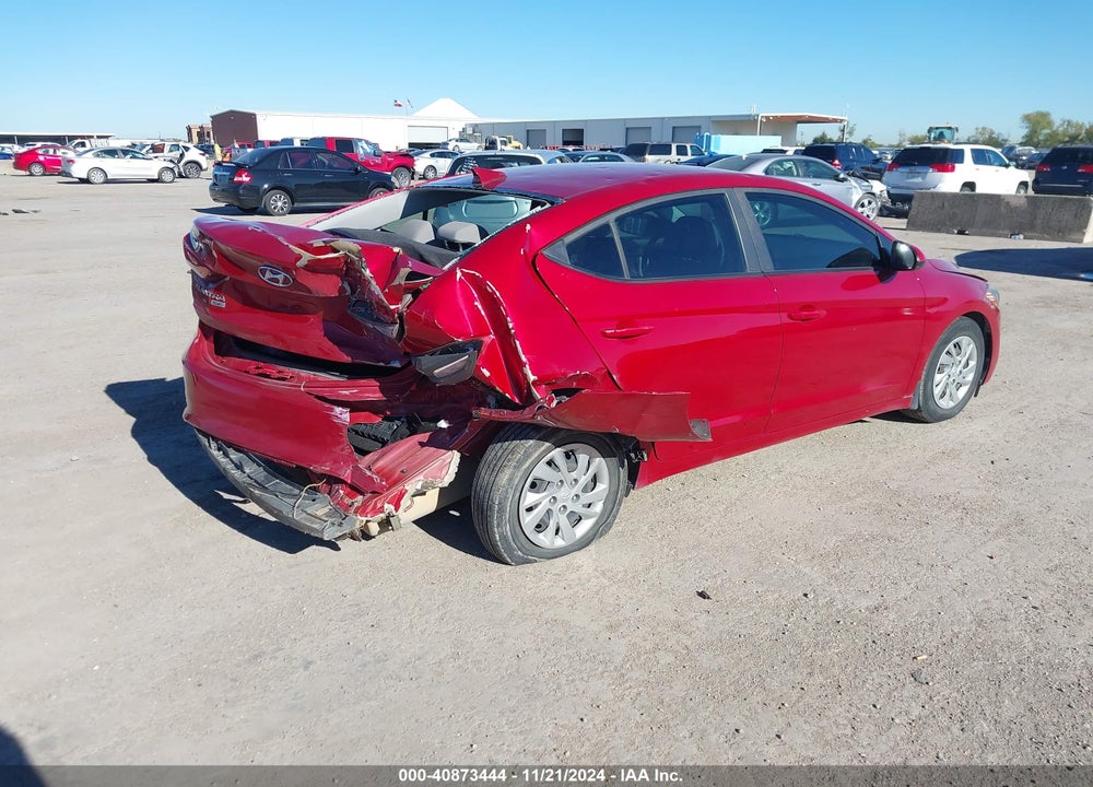 2017 HYUNDAI ELANTRA VIN: KMHD74LF9HU395820