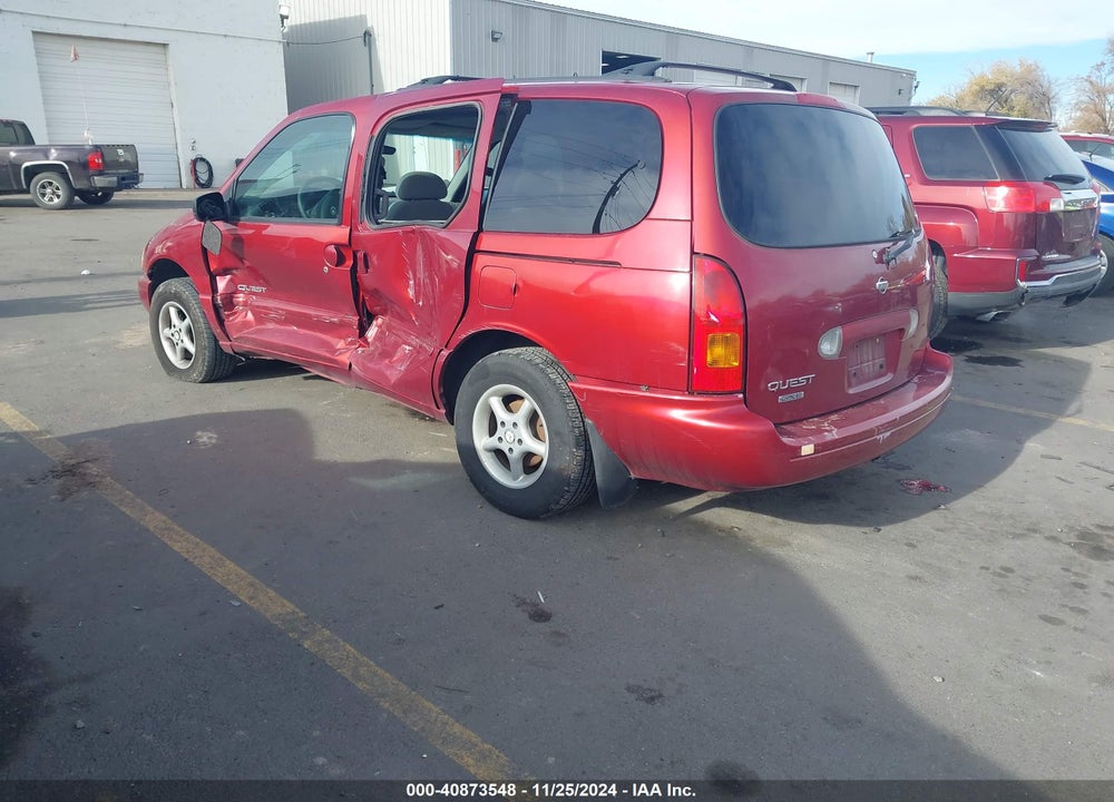 1999 NISSAN QUEST GLE/GXE/SE VIN: 4N2XN11T3XD837646