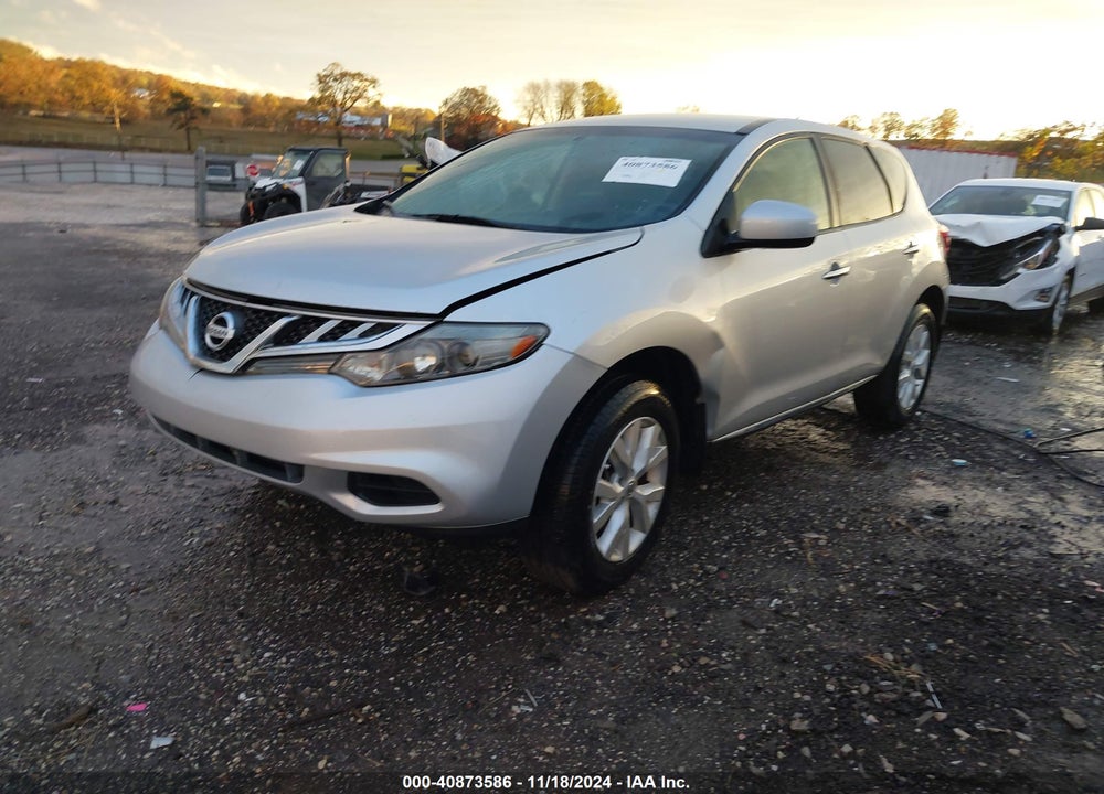 2012 NISSAN MURANO S VIN: JN8AZ1MU9CW121144