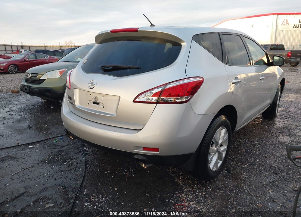 2012 NISSAN MURANO S VIN: JN8AZ1MU9CW121144