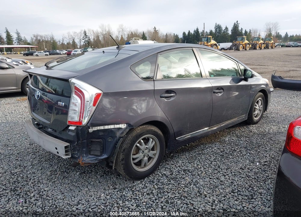 2012 TOYOTA PRIUS THREE VIN: JTDKN3DU8C5455081