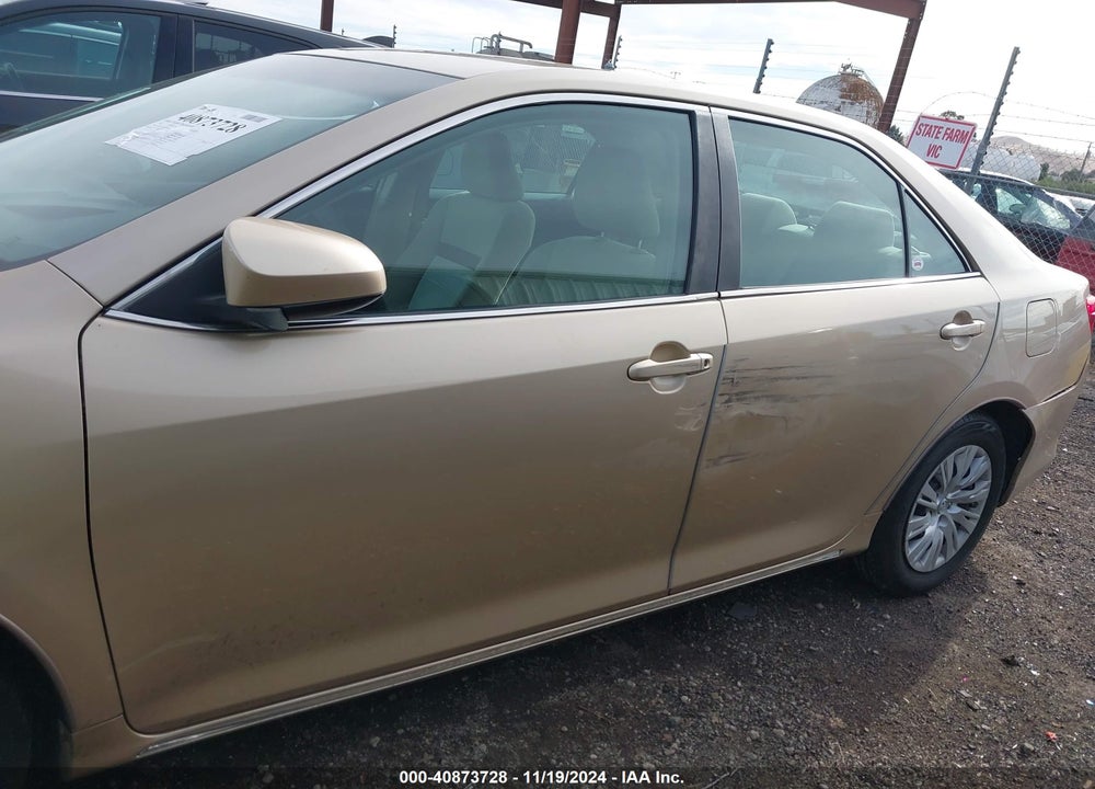 2012 TOYOTA CAMRY LE VIN: 4T4BF1FK4CR256582