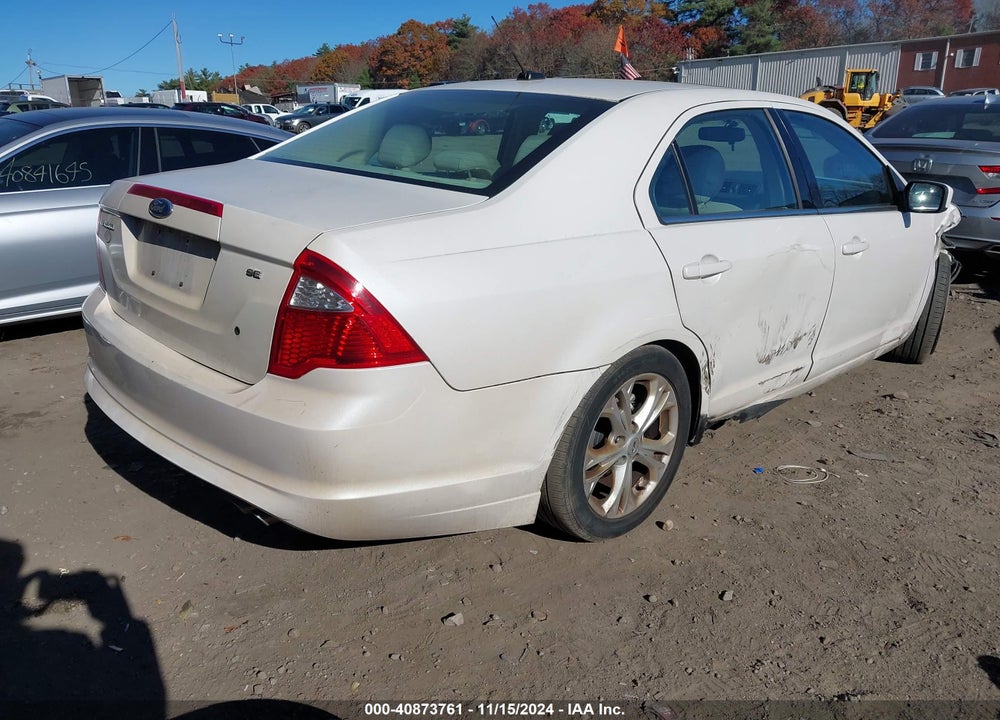 2012 FORD FUSION SE VIN: 3FAHP0HA3CR227706
