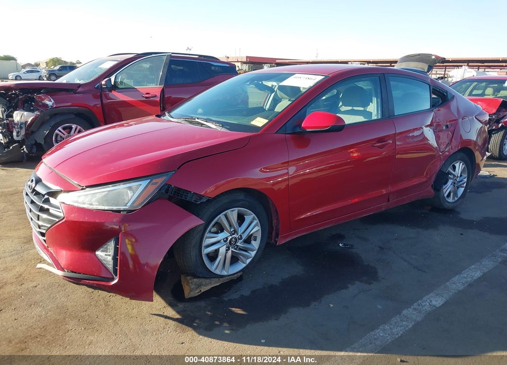 2019 HYUNDAI ELANTRA SEL VIN: KMHD84LF4KU767956