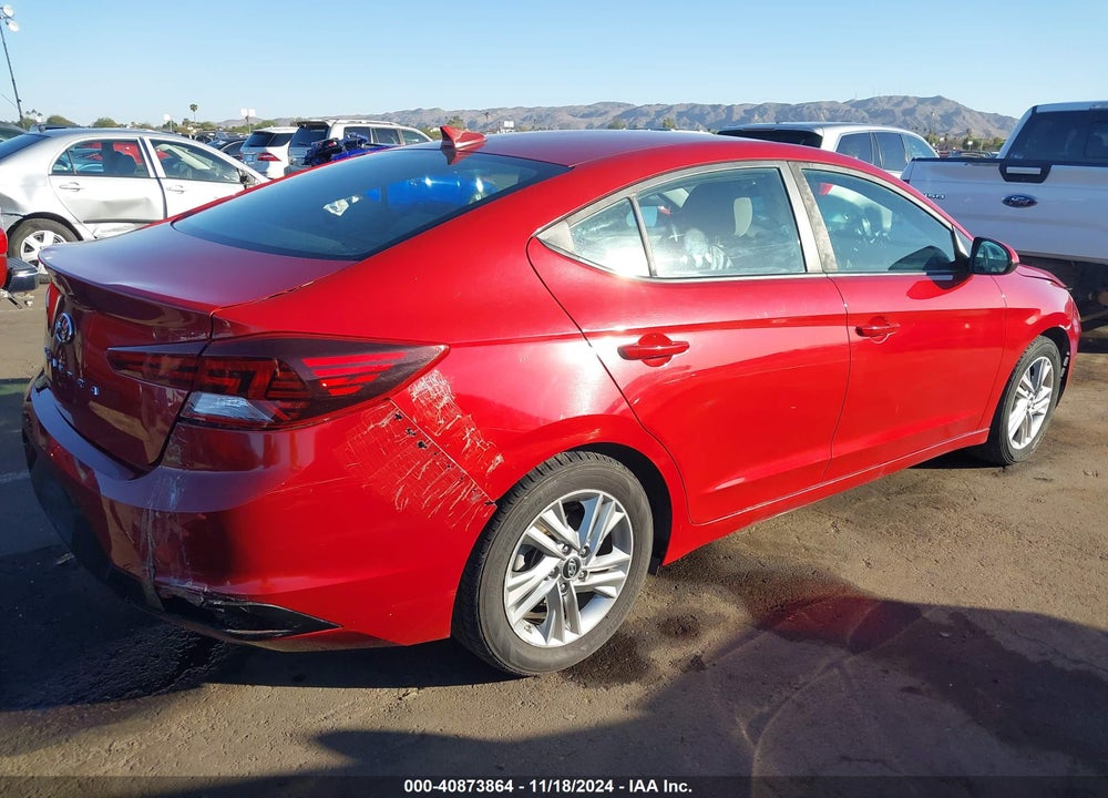 2019 HYUNDAI ELANTRA SEL VIN: KMHD84LF4KU767956