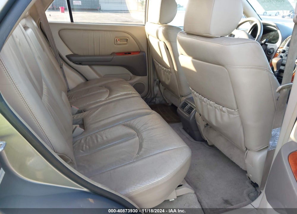 2000 LEXUS RX 300 VIN: JT6GF10U7Y0076825