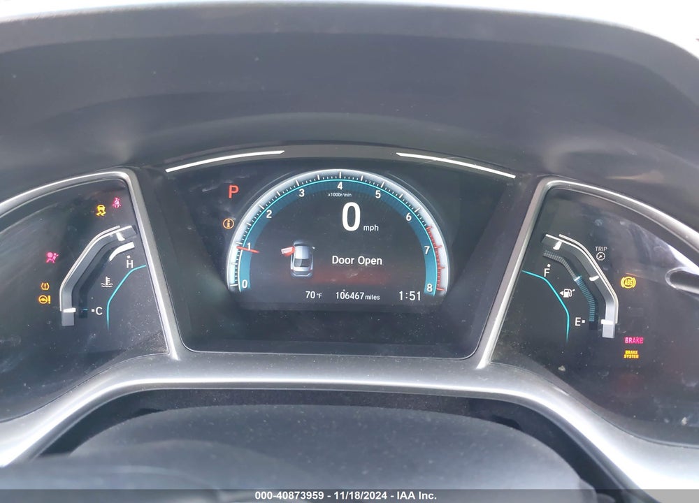 2018 HONDA CIVIC EX-T VIN: JHMFC1F31JX023092
