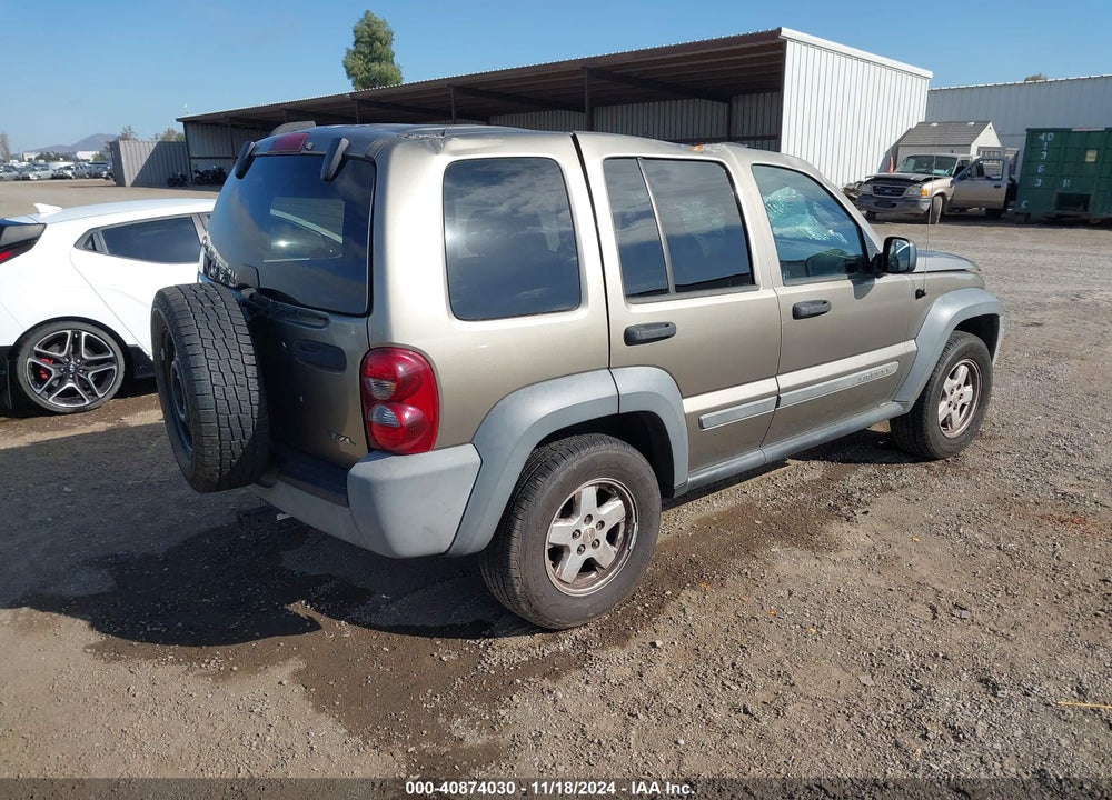2005 JEEP LIBERTY SPORT VIN: 1J4GL48K05W521043