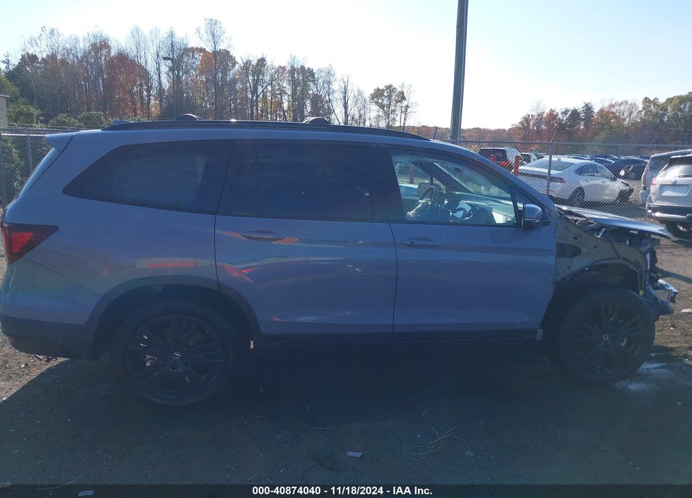 2022 HONDA PILOT AWD BLACK EDITION VIN: 5FNYF6H73NB037994