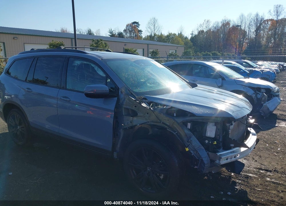 2022 HONDA PILOT AWD BLACK EDITION VIN: 5FNYF6H73NB037994