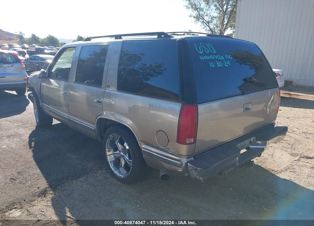 1999 CHEVROLET TAHOE LS VIN: 1GNEC13R7XJ538722