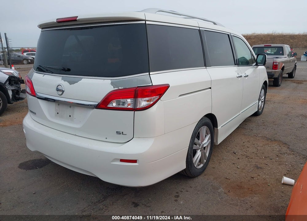 2011 NISSAN QUEST SL VIN: JN8AE2KP3B9007037