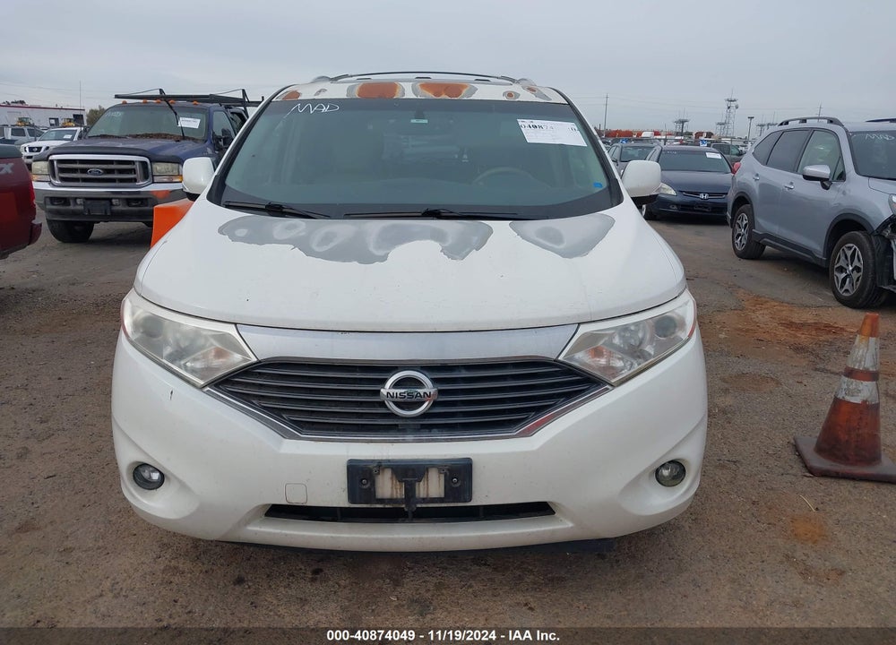 2011 NISSAN QUEST SL VIN: JN8AE2KP3B9007037