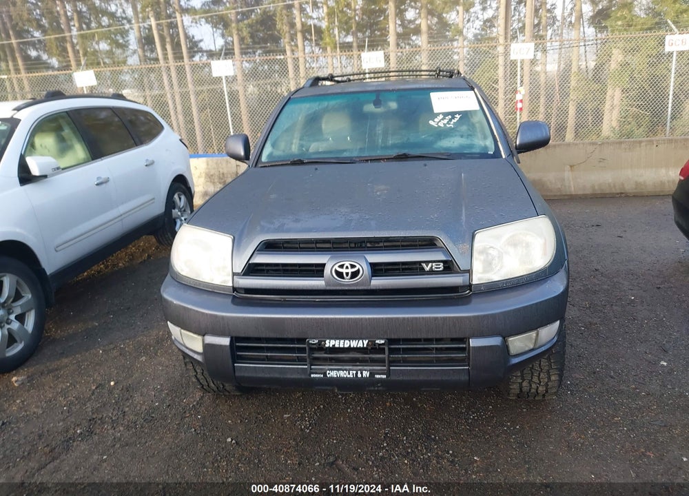 2005 TOYOTA 4RUNNER LIMITED V8 VIN: JTEBT17R750048821