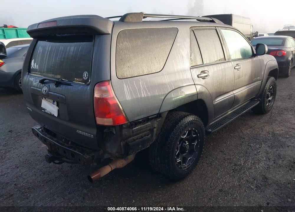2005 TOYOTA 4RUNNER LIMITED V8 VIN: JTEBT17R750048821
