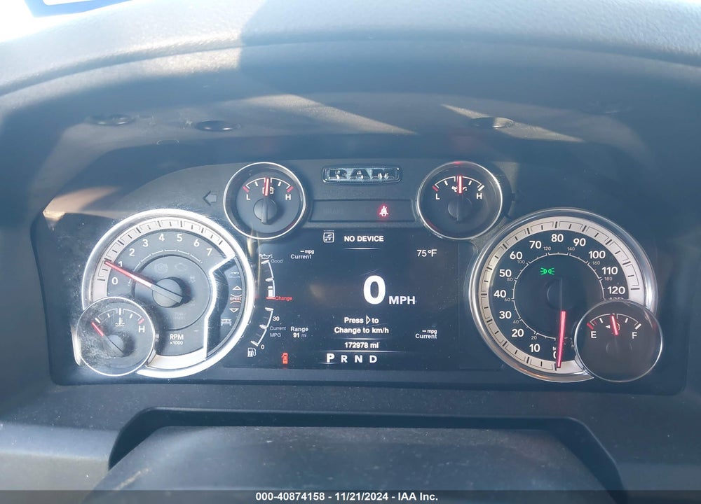 2013 RAM 1500 LONE STAR VIN: 1C6RR6LT7DS640858
