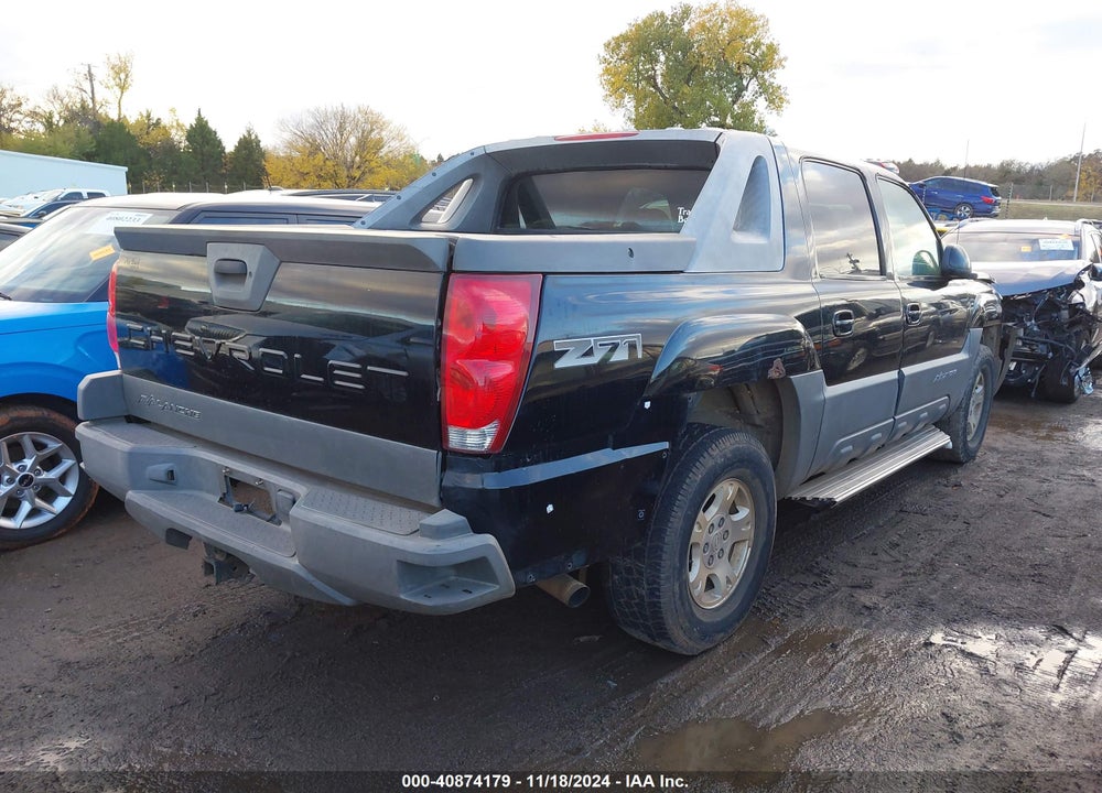 2002 CHEVROLET AVALANCHE 1500 VIN: 3GNEK13T62G196849