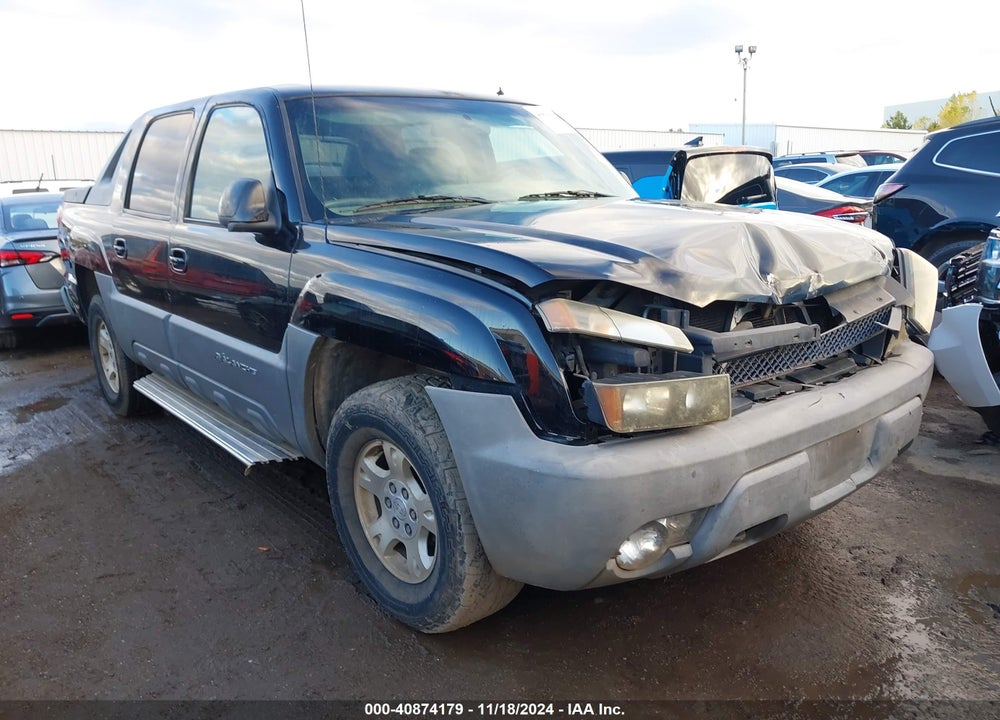 2002 CHEVROLET AVALANCHE 1500 VIN: 3GNEK13T62G196849