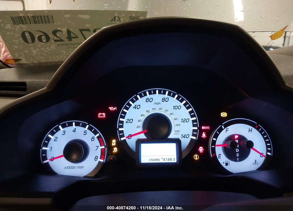 2012 HONDA PILOT TOURING VIN: 5FNYF4H99CB028588