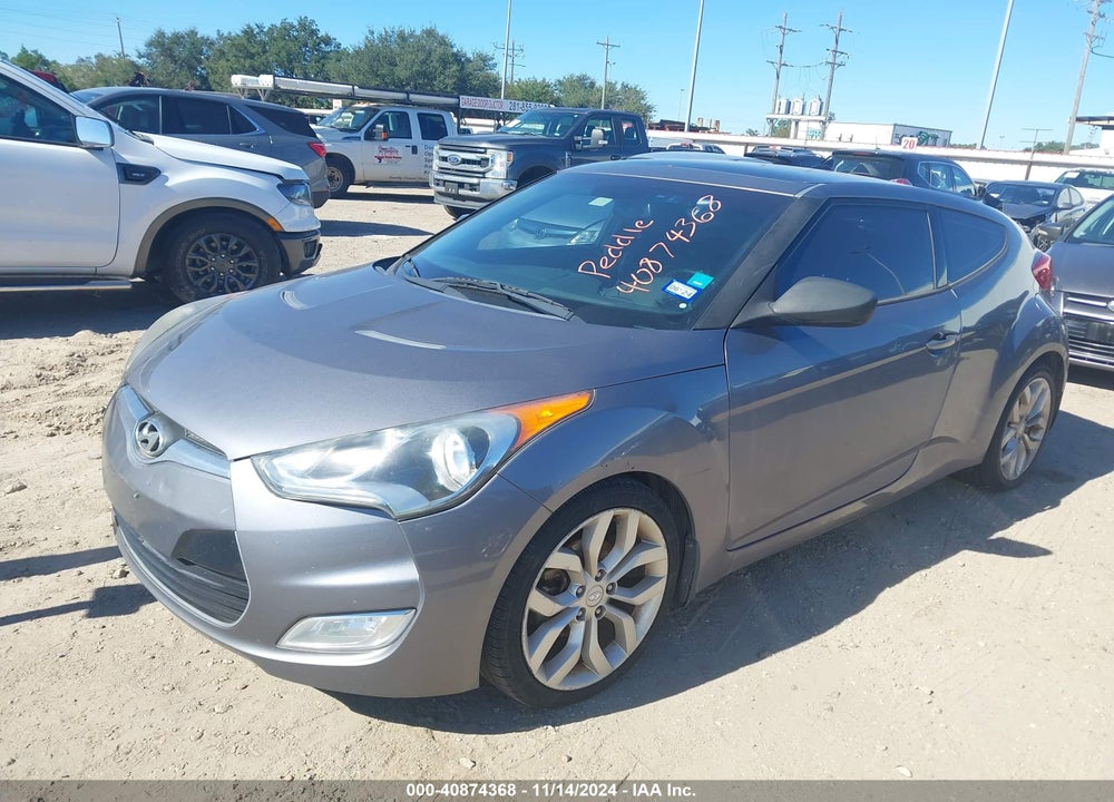 2013 HYUNDAI VELOSTER BASE W/BLACK VIN: KMHTC6AD9DU174717