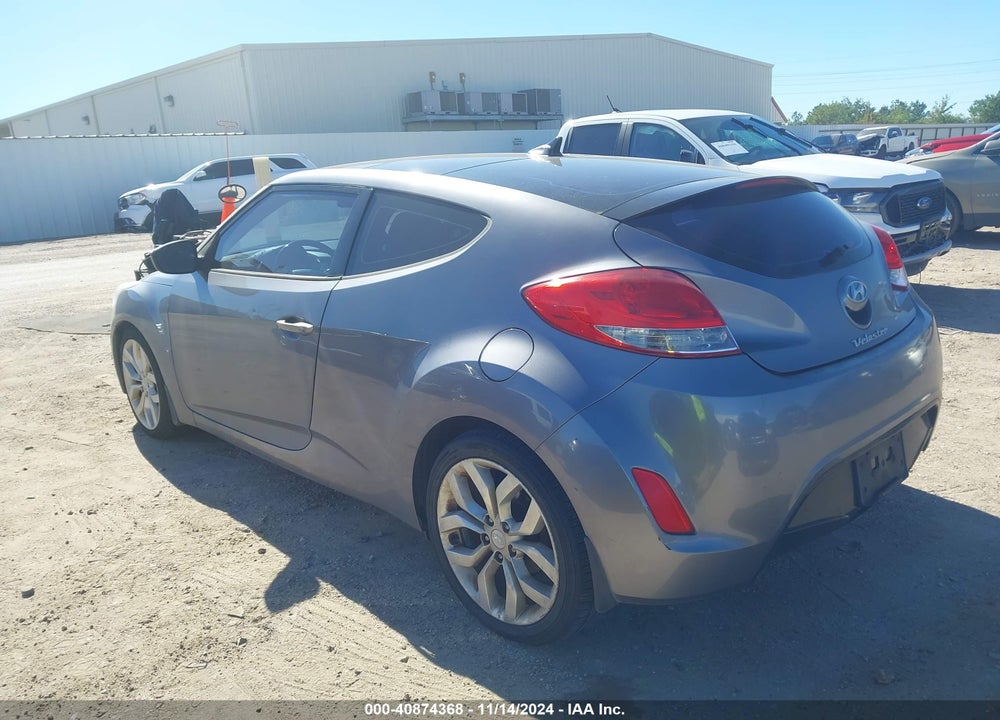 2013 HYUNDAI VELOSTER BASE W/BLACK VIN: KMHTC6AD9DU174717