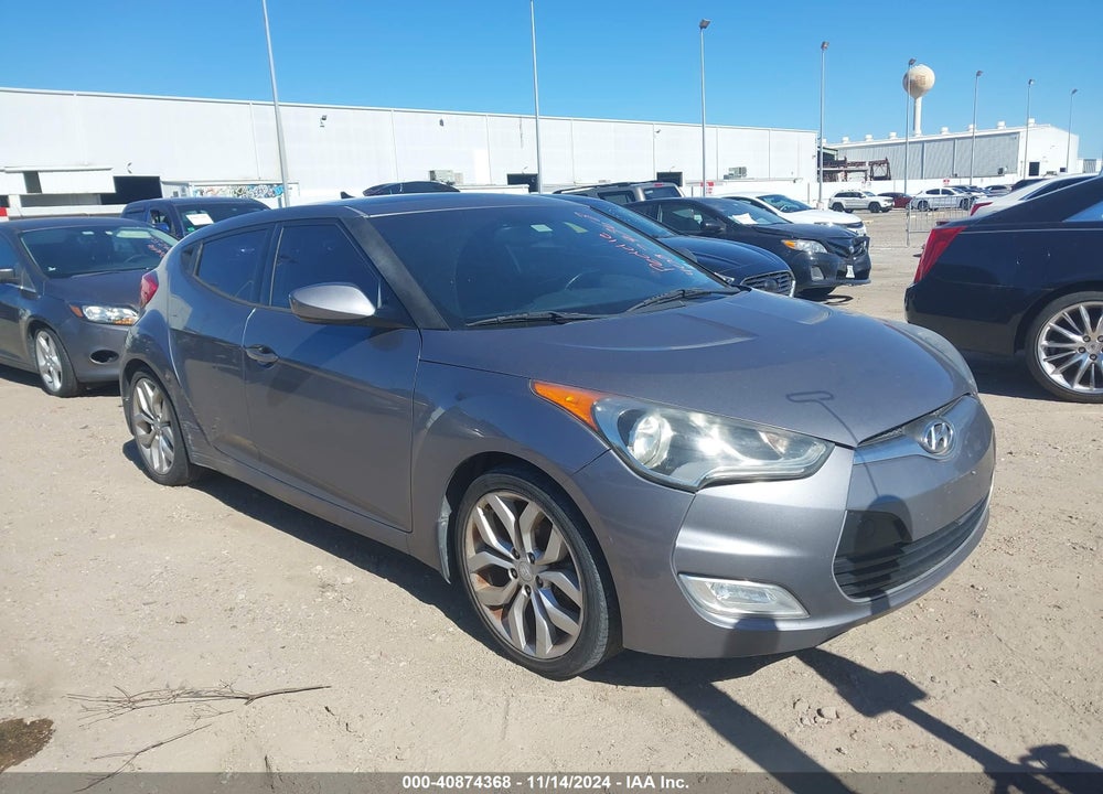 2013 HYUNDAI VELOSTER BASE W/BLACK VIN: KMHTC6AD9DU174717