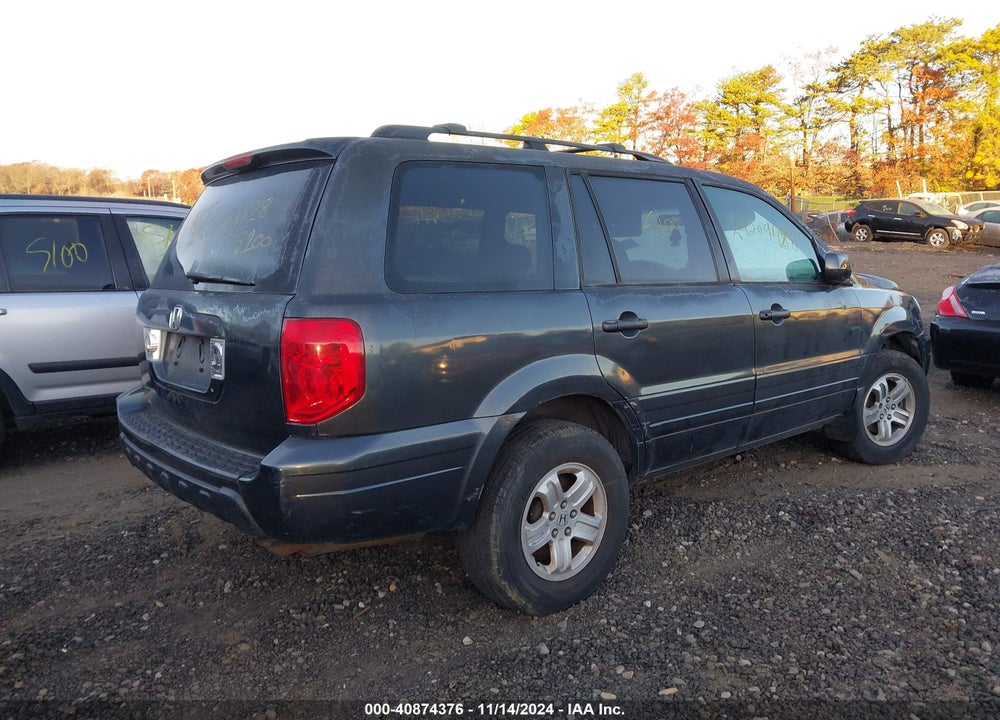 2005 HONDA PILOT EX VIN: 5FNYF18485B039295