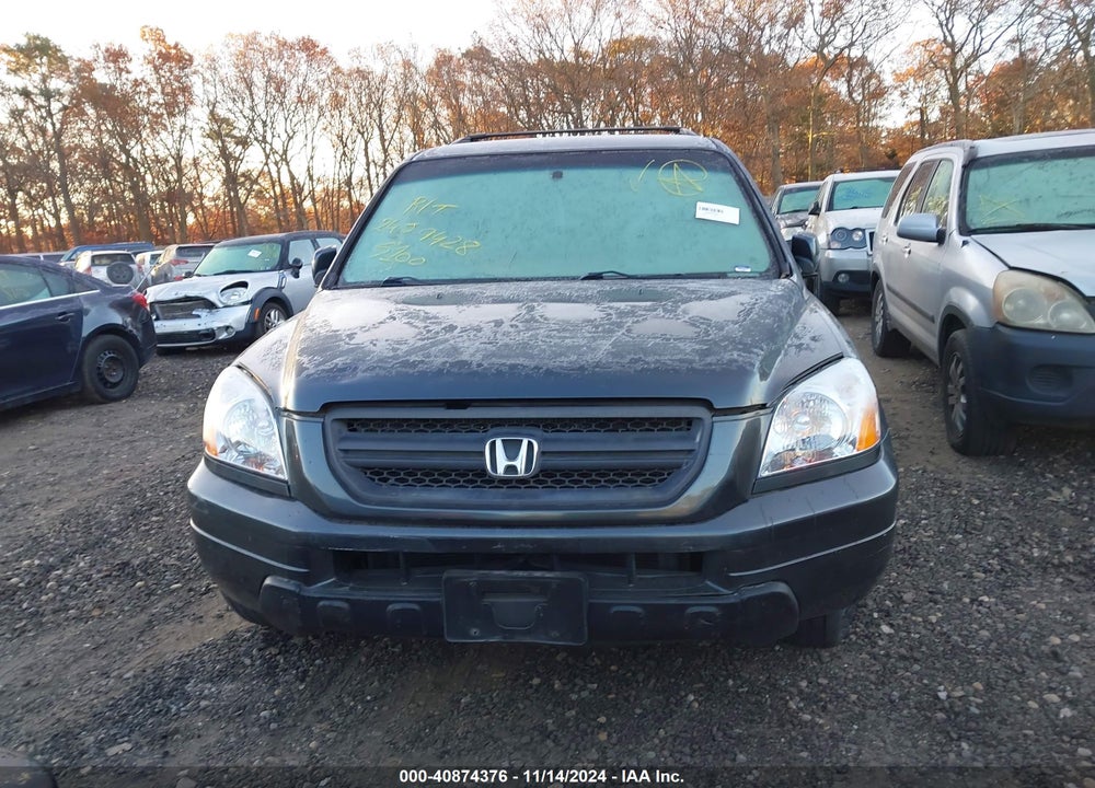 2005 HONDA PILOT EX VIN: 5FNYF18485B039295