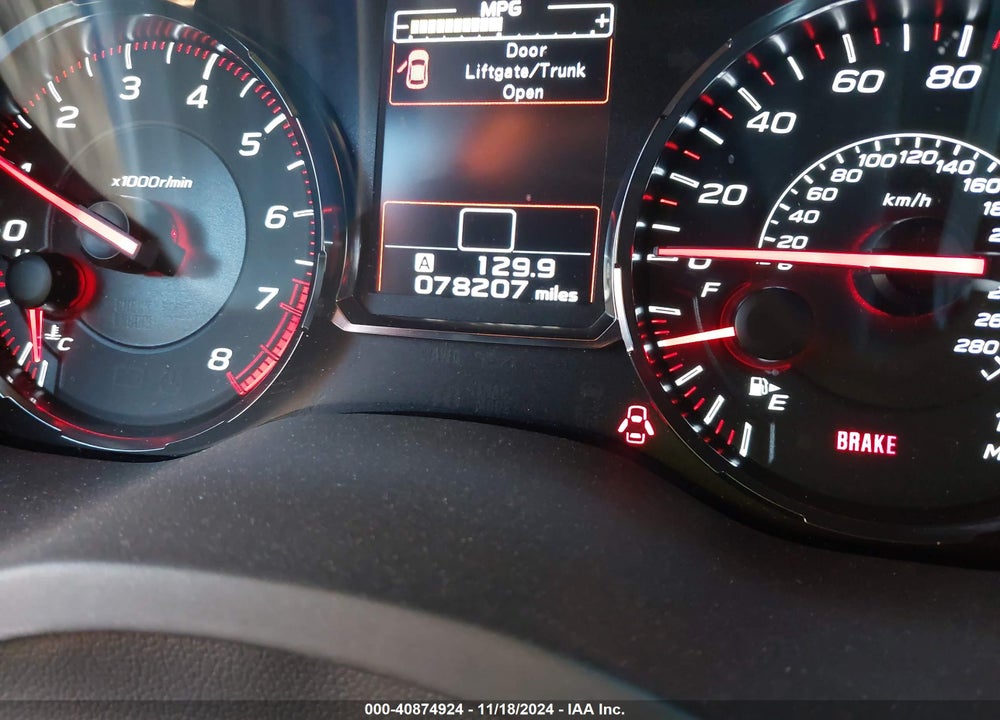 2019 SUBARU WRX PREMIUM VIN: JF1VA1C68K9820209
