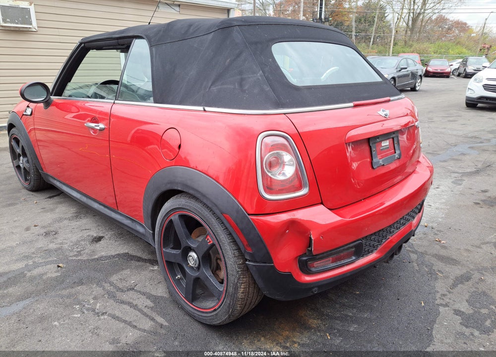2014 MINI CONVERTIBLE COOPER S VIN: WMWZP3C51ET706456