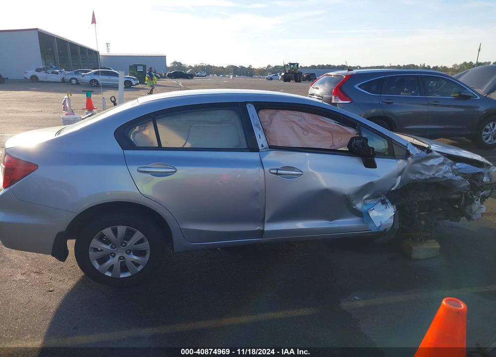 2012 HONDA CIVIC LX VIN: 19XFB2F50CE085808