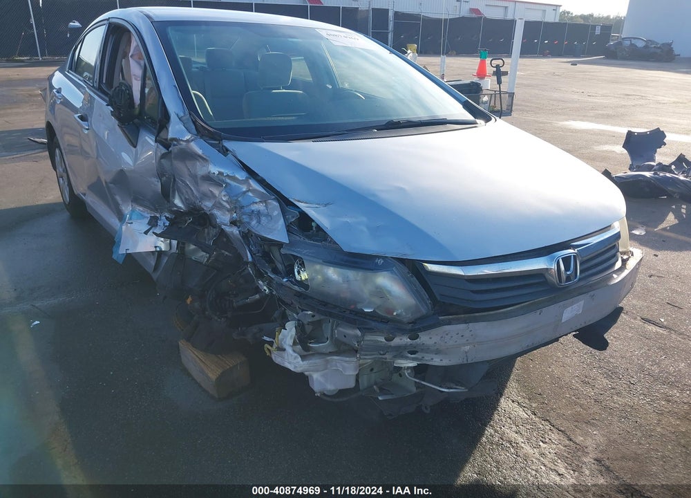 2012 HONDA CIVIC LX VIN: 19XFB2F50CE085808