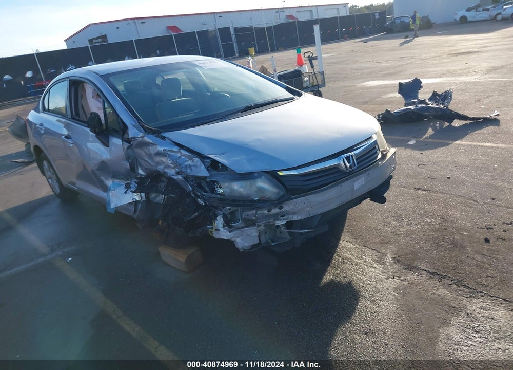 2012 HONDA CIVIC LX VIN: 19XFB2F50CE085808