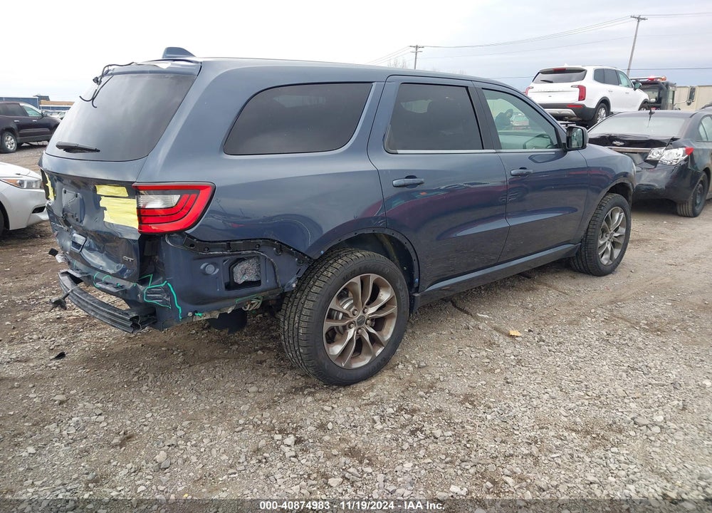2020 DODGE DURANGO GT VIN: 1C4RDJDG5LC258624