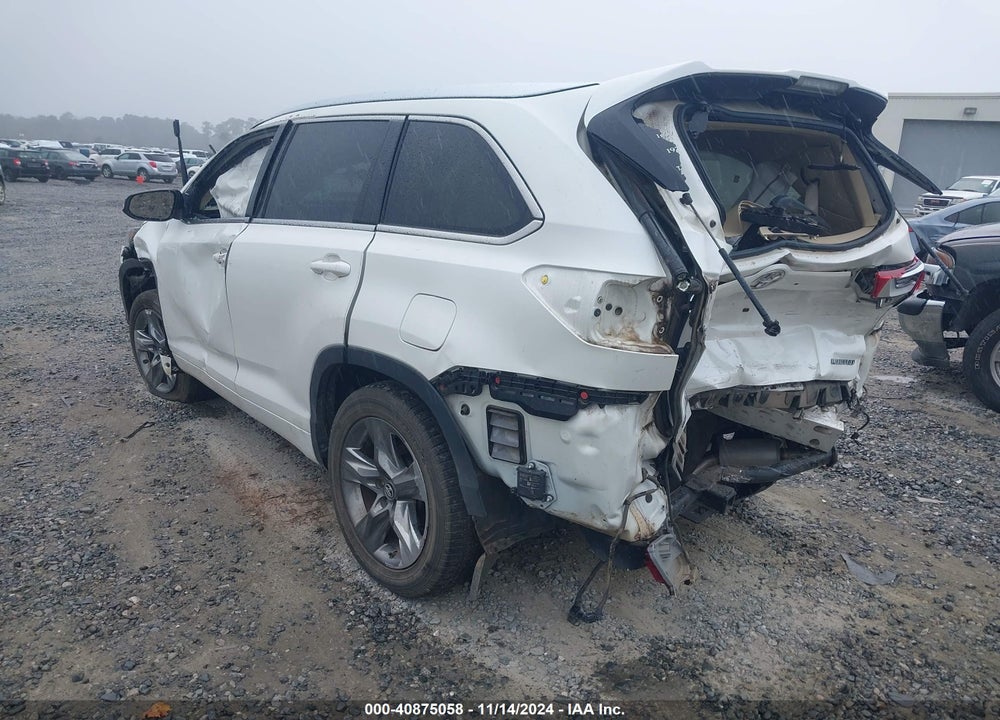 2019 TOYOTA HIGHLANDER LIMITED/PLATINUM VIN: 5TDYZRFH3KS311495