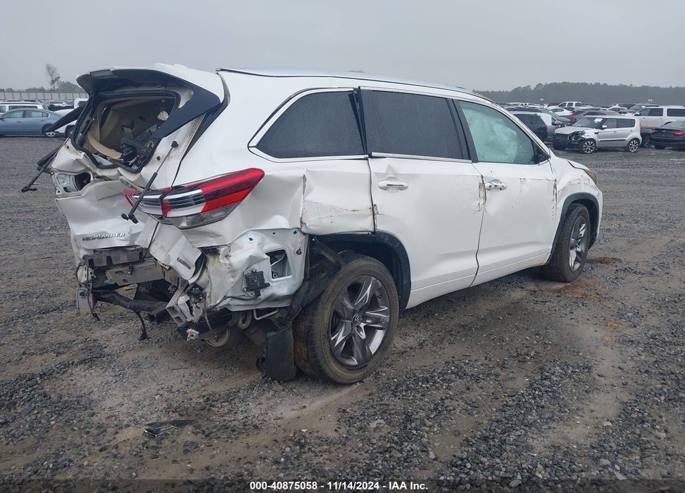 2019 TOYOTA HIGHLANDER LIMITED/PLATINUM VIN: 5TDYZRFH3KS311495