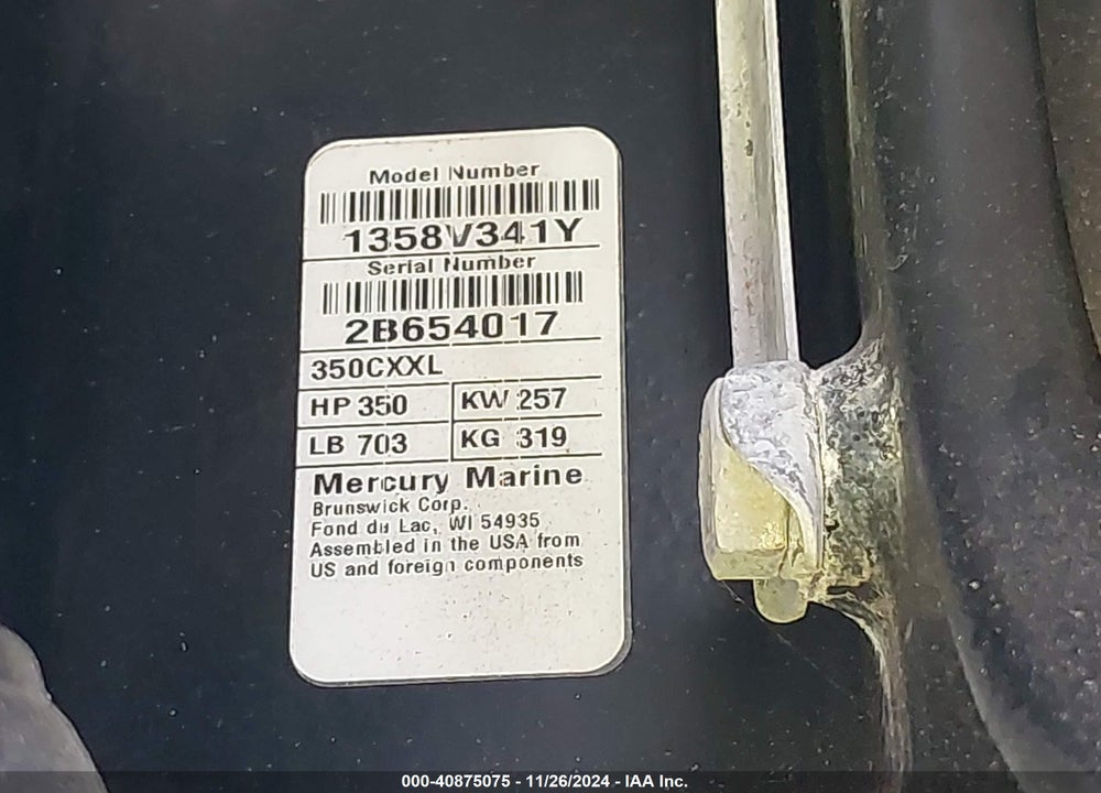 2019 SEA RAY OTHER VIN: SERV2162C919