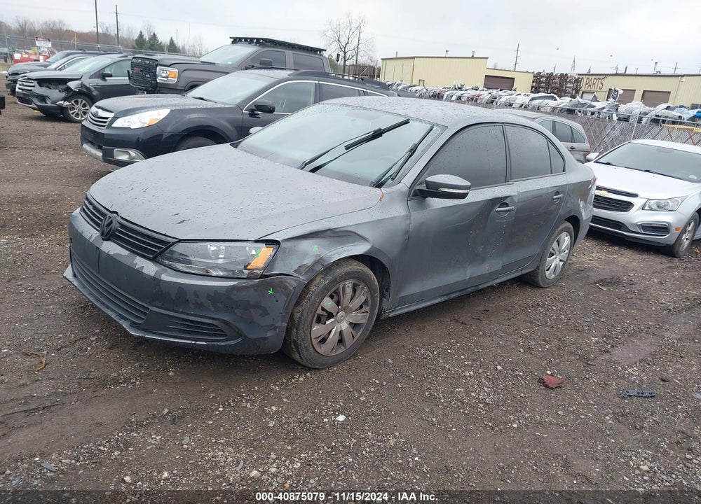2012 VOLKSWAGEN JETTA 2.5L SE VIN: 3VWDX7AJ7CM308486