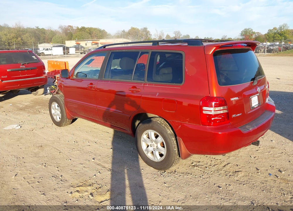 2003 TOYOTA HIGHLANDER LIMITED V6 VIN: JTEHF21A430103930